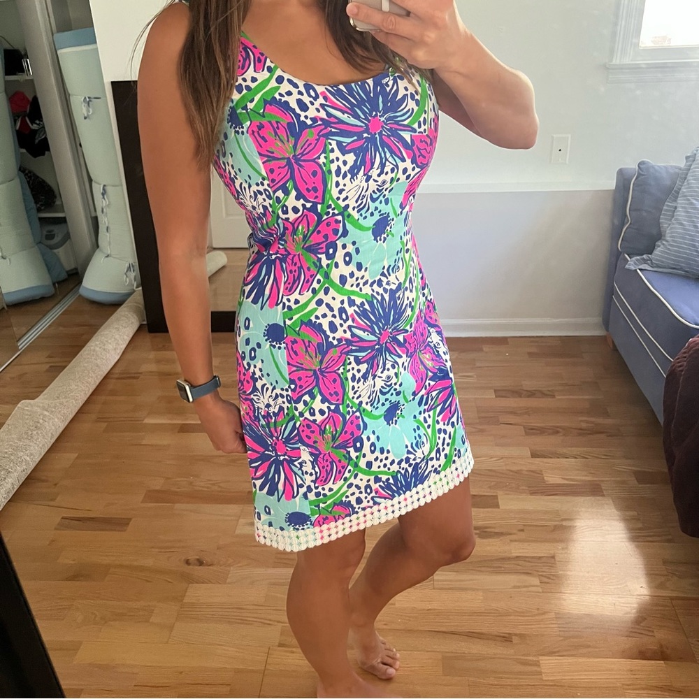Lilly Pulitzer in the garden Eaton shift dress 6